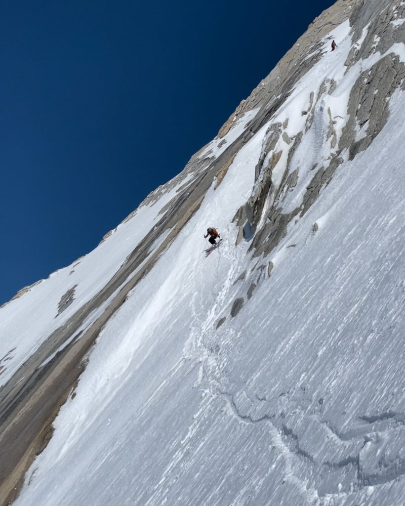 Deep breaths and precise turns in the lower section of the ramp.