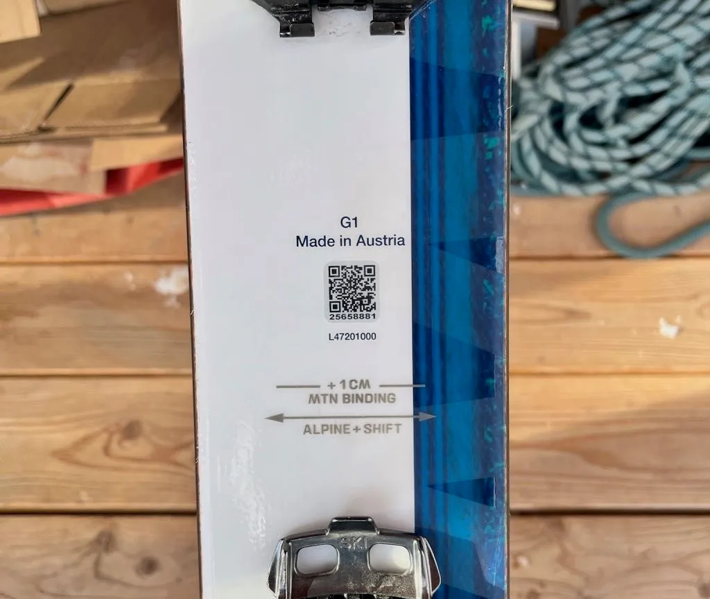 A unique mounting recommendation. +1cm for MTN binding (and, I assume, other tech bindings).