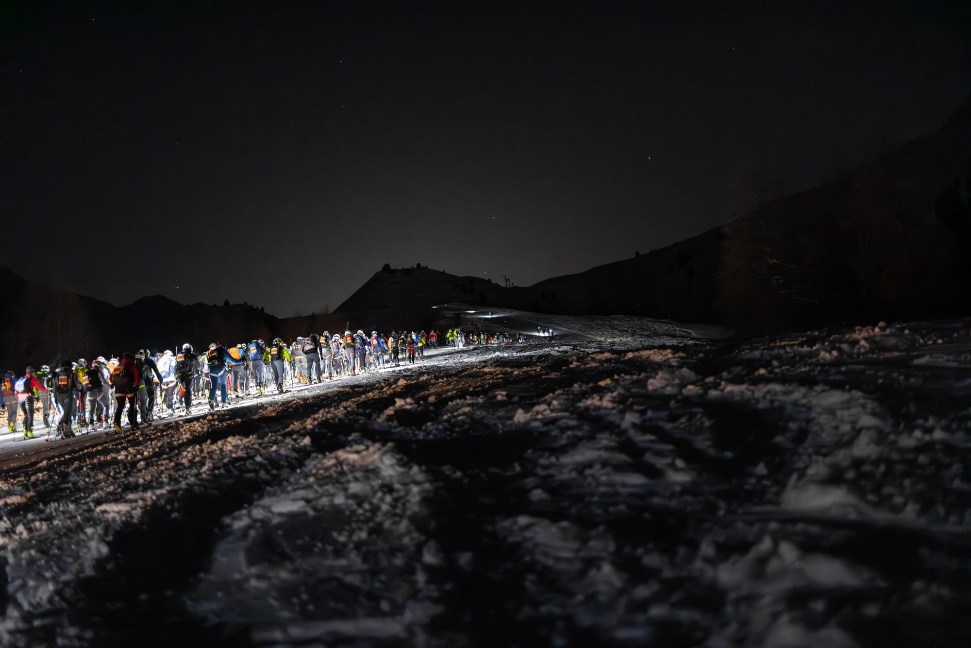 2024 PDG: headlamps and heart rates engaged. Photo: Samuel Ebenter