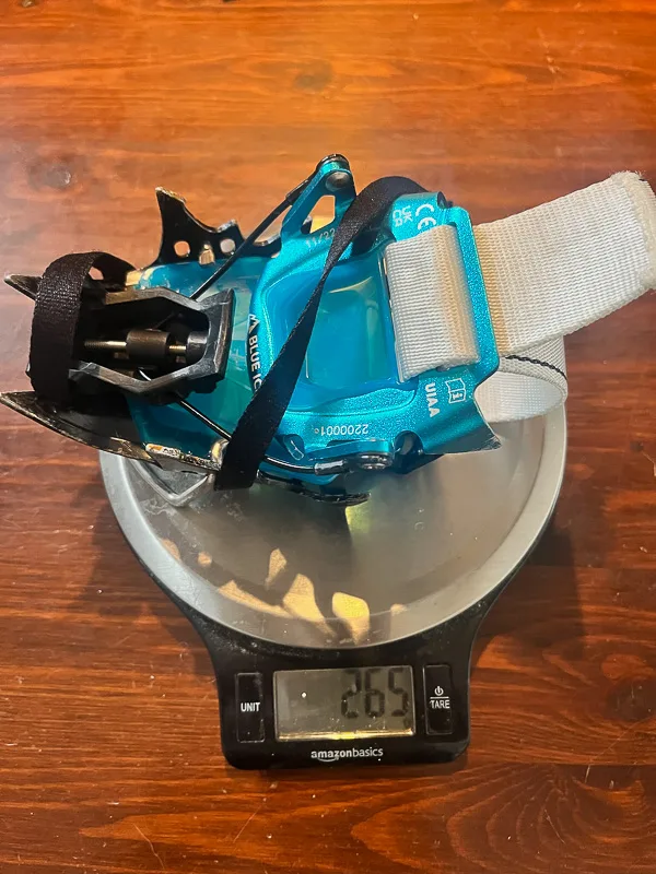 Harfang Alpine Hybrid at 265g.