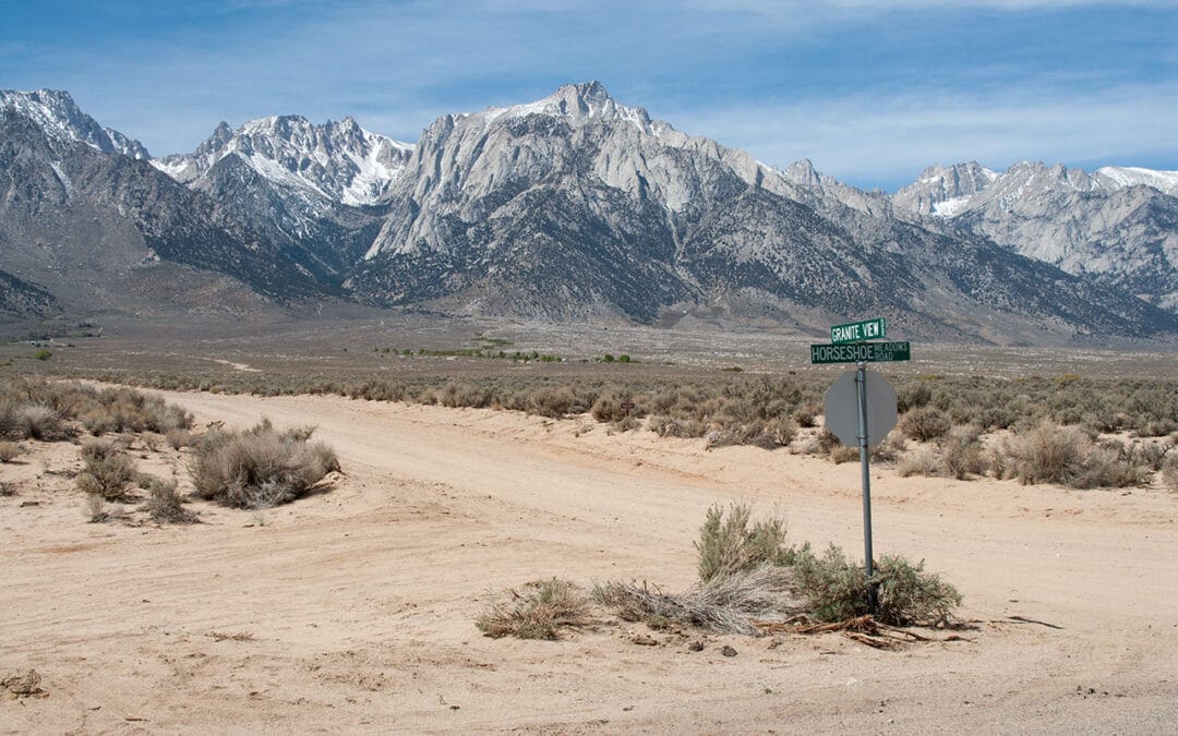 Granite View Drive and Lone Pine Peak: Eastern Sierra. Photo: Andy Lewicky