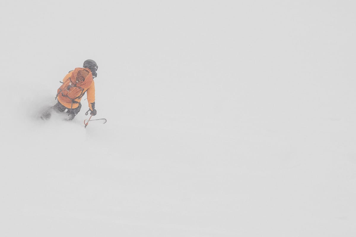 The skiing that interests me, the skiing that interests the readers of this publication (I hope) is the kind of skiing that Hemingway feared lost. Photo: Pete Vordenberg