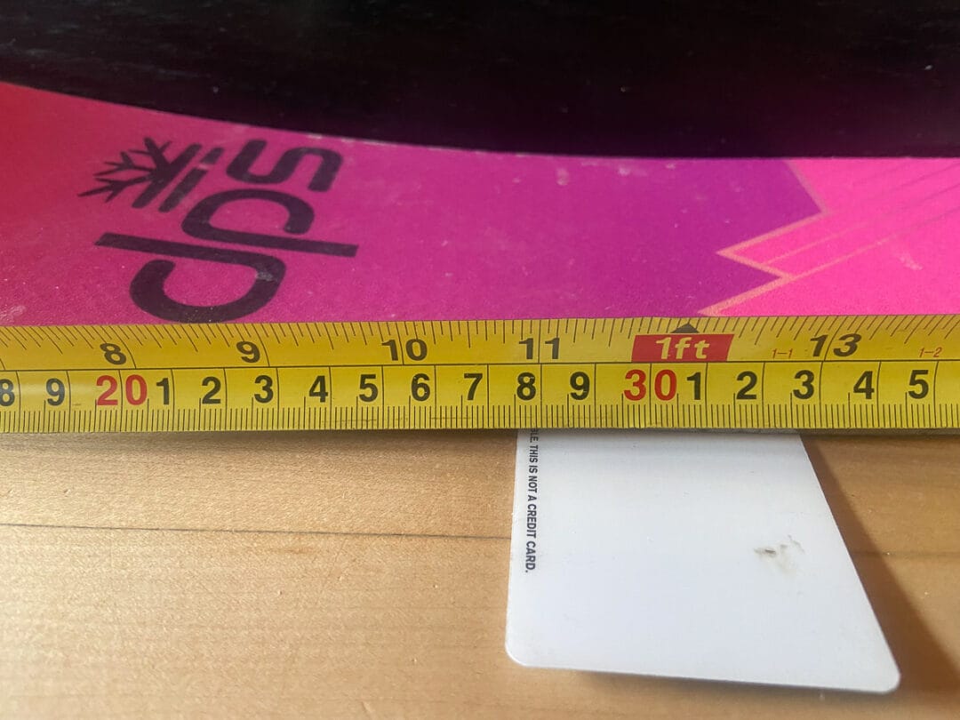 Tip rocker length: DPS Pagoda Tour CFL 100