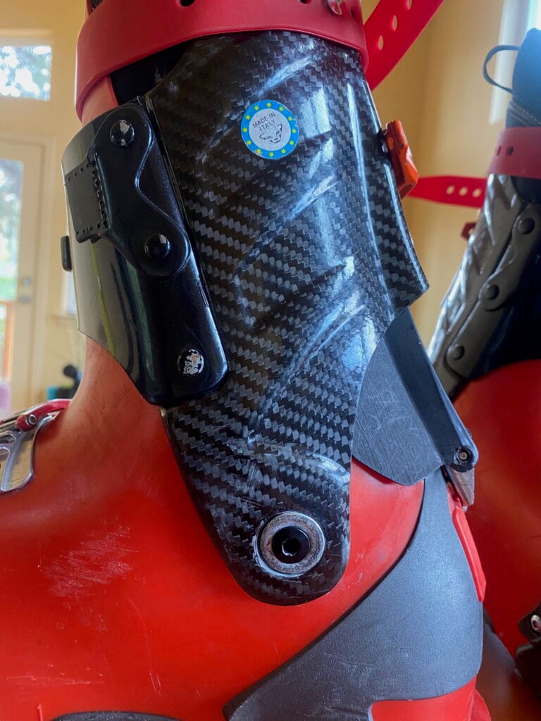 The Google machine and a post from Lou Dawson highlighting a cuff pivot fix using bike chainring bolts, and voila, I was in business.