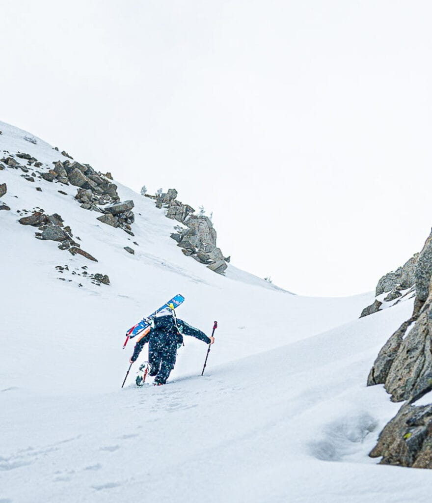 Our tester and deep question asker, Pete Vordenberg, setting a booter. Photo: Jen Santoro