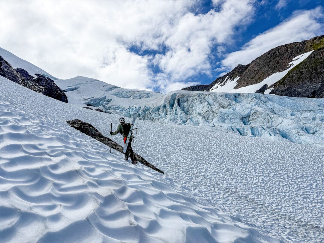 Despite the non-planar surface the ascending and descending were more than fine. Photo: Eric Dahl