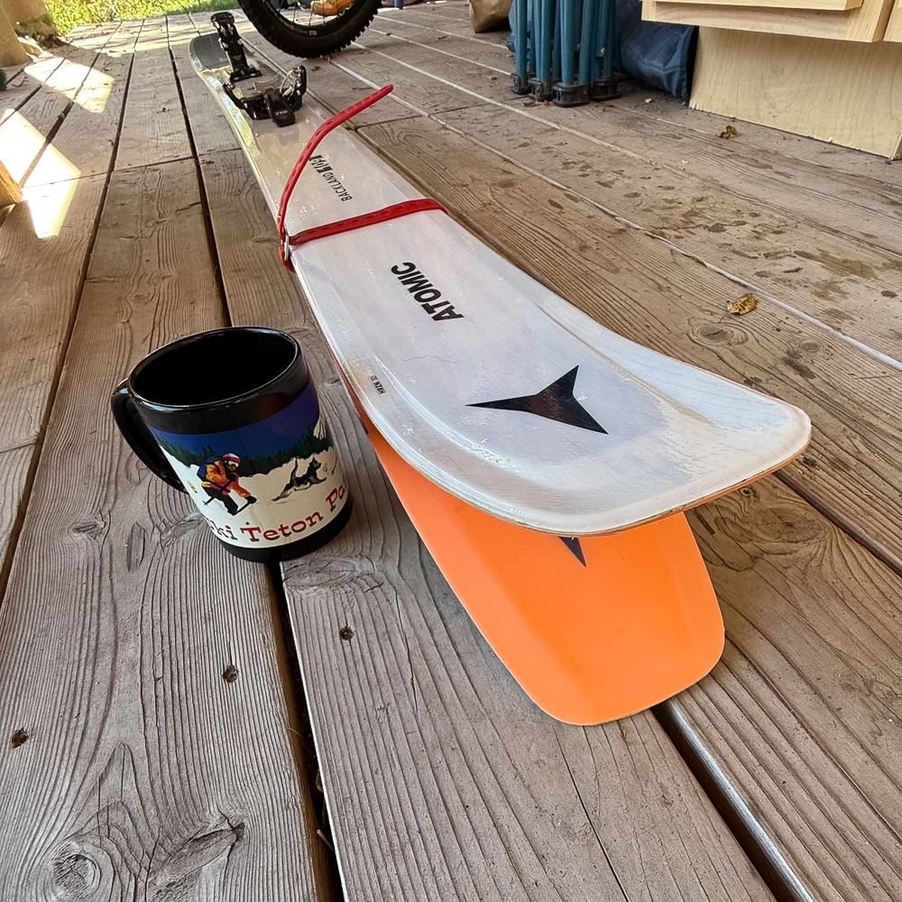 A wide shovel and sufficient tip rocker make the Backland 109 a prime soft snow ski.