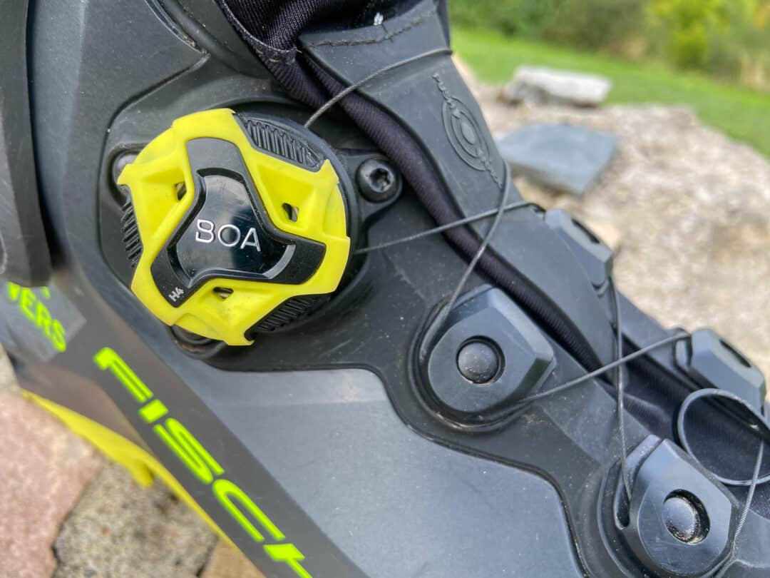 The BOA H4 system makes it easier to replace the dial (a useful feature for those wearing these kicks into the deep unknown. The cable system operates smoothly when tightening.