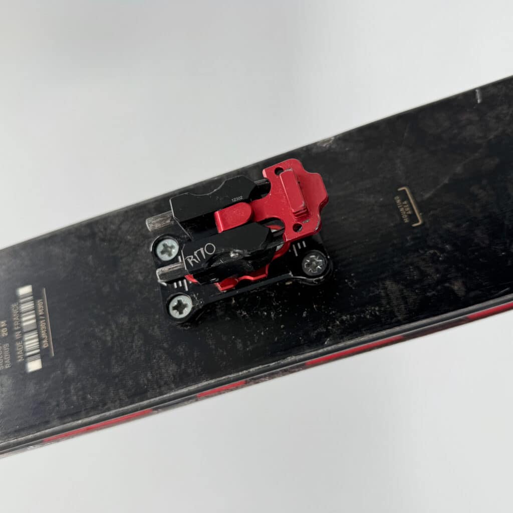 The R170 heel unit rotated pins forward is modeled after a race heel unit with a more robust build.