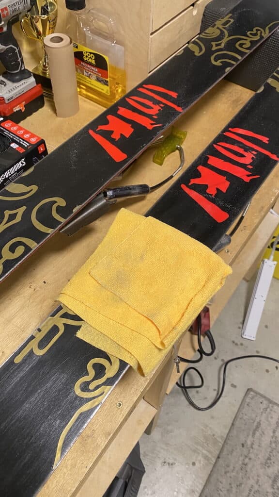 Buffing out for the final shine.