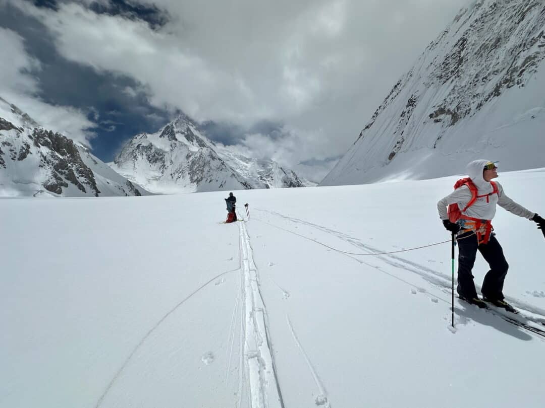 Brendan O’Neill and Adam Fabrikant doing the approach work. Photo: Billy Haas