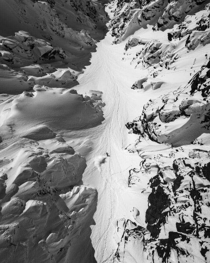Skiing as art from the film The Greatest Ski Tour of All Time.