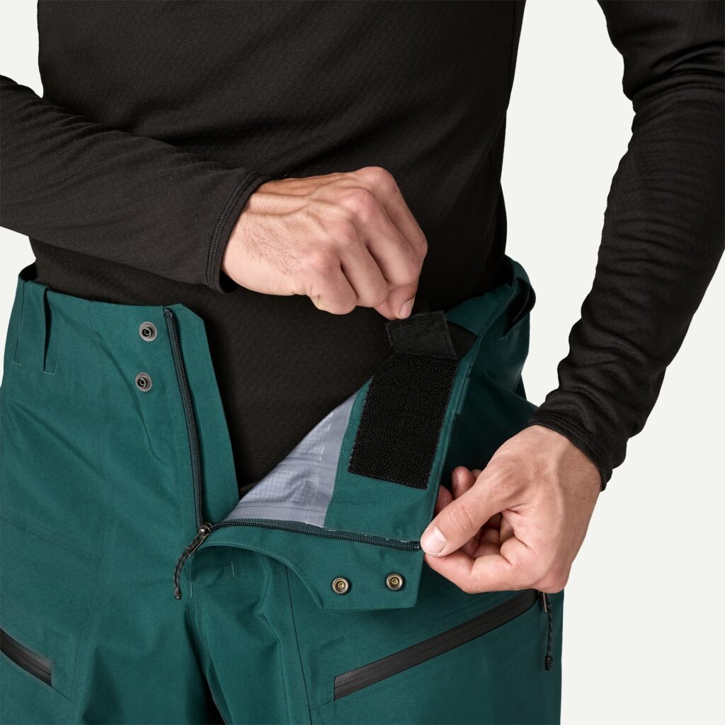Internal elastic/velcro tabs provide size-adjustability at the waist. Photo: Patagonia