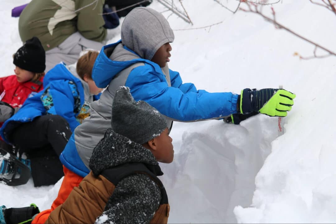 The Winter Wildlands Alliance helps organize and support SnowSchool: “A bridge connecting kids to snow science, watersheds and winter recreation.” Photo: Kerry McClay