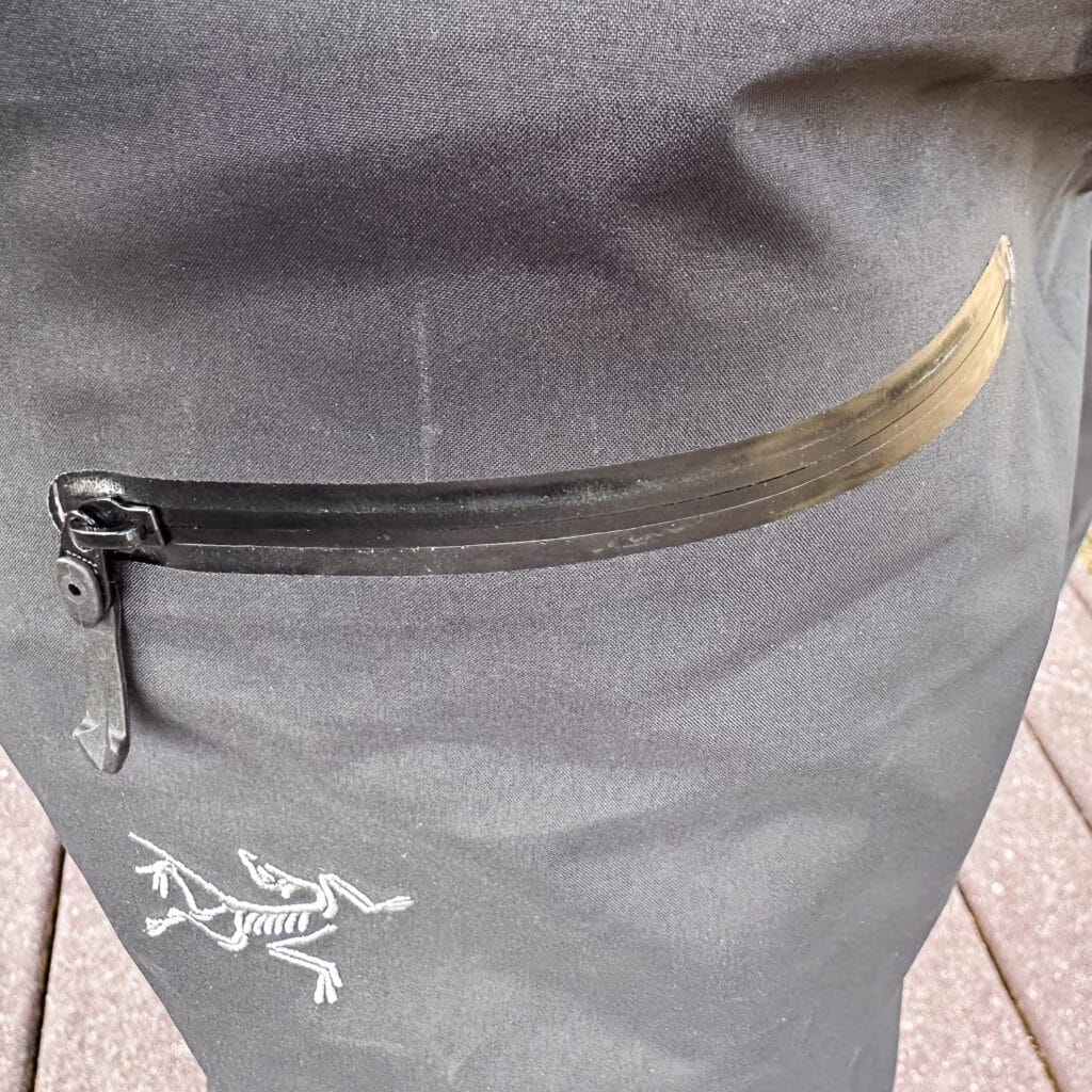 The new Arc’teryx Beta SV hardshell pant. 