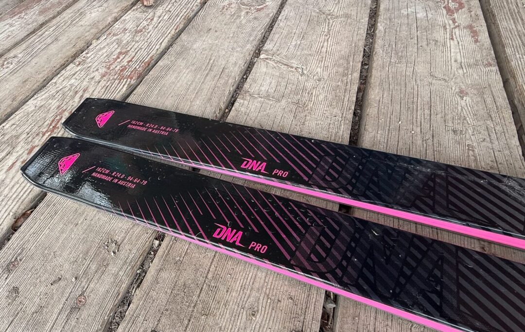 The tail end of skinny and light: Dynafit DNA Pro.