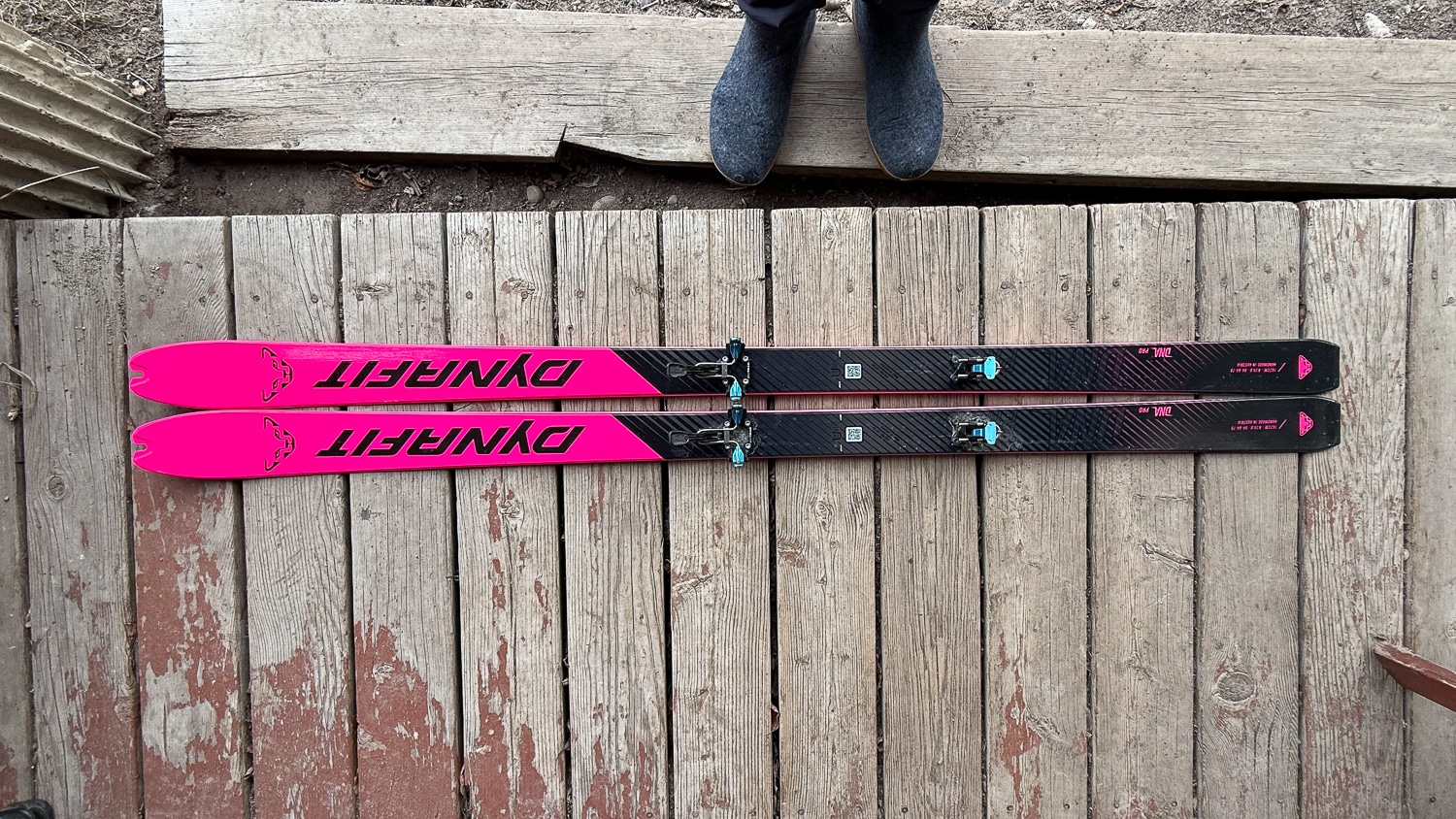 We’re keeping the shoes in there...because Gavin has style, as does the Dynafit DNA Pro. A skimo-specific ski that Gavin will push outside its skimo lane.