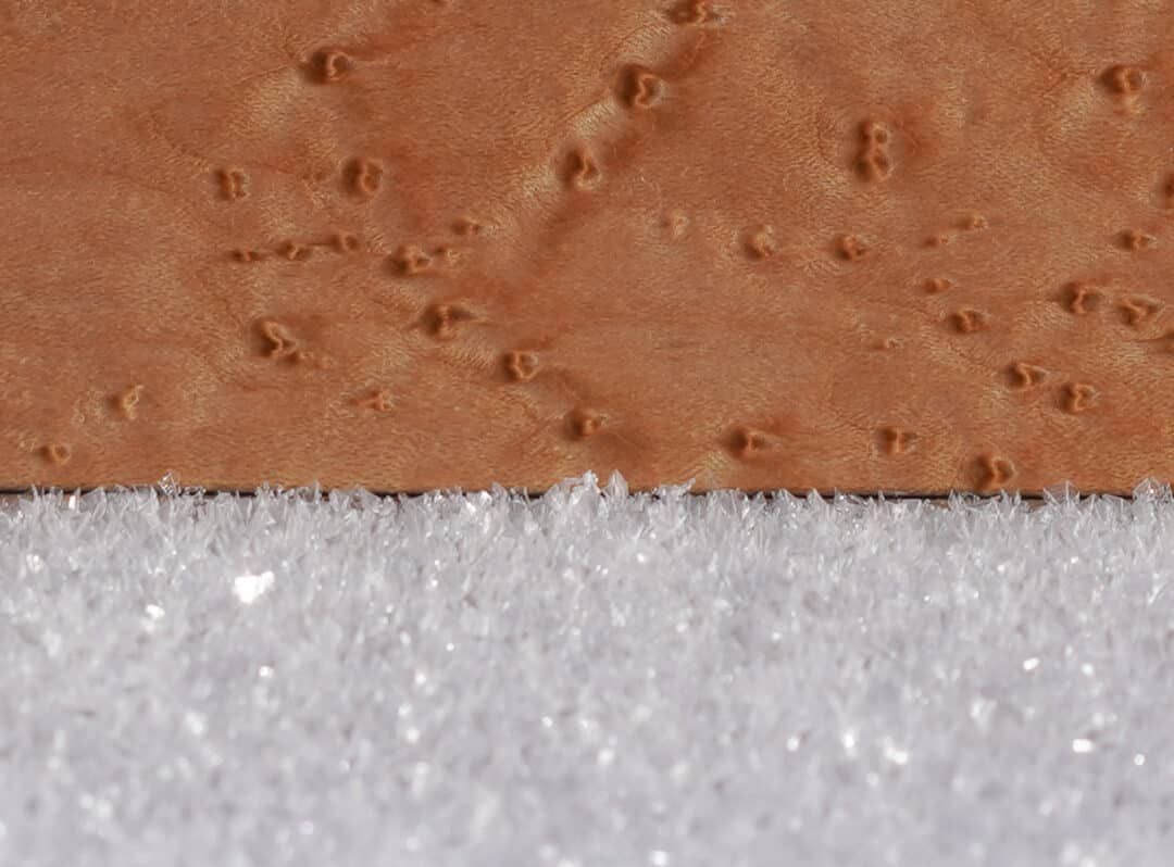 The crystals and the maple top sheet. Both are forms of art.