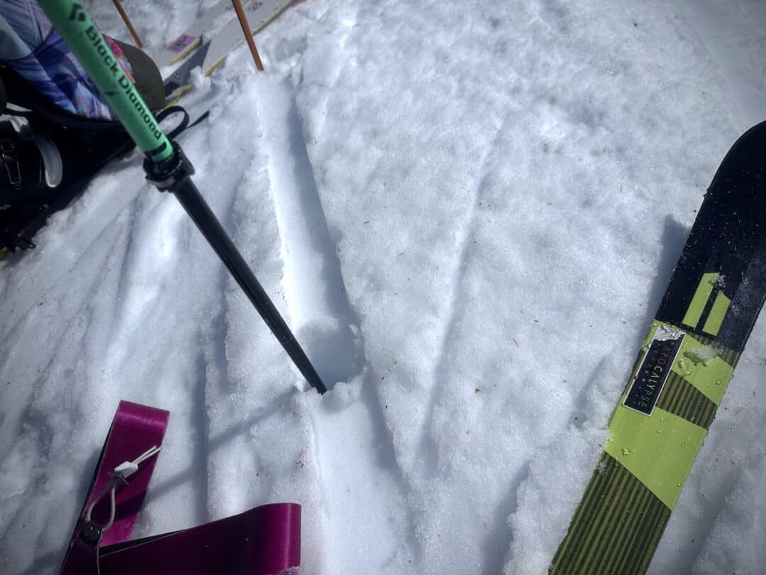 With deep penetration, the snow basket is breaking down nearly 4-5”...call it corn off the cob.