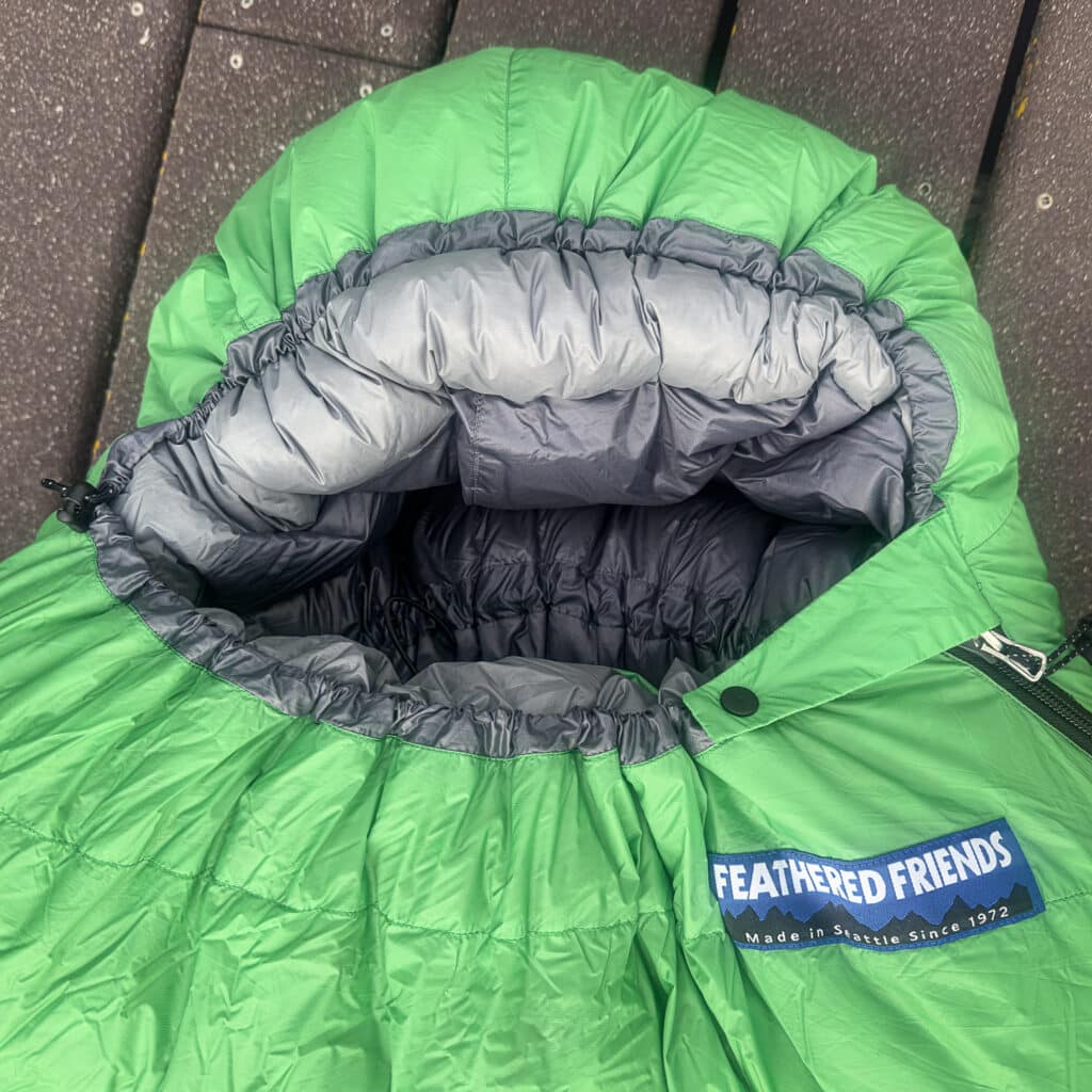 The hood zone is cinched up and ready to keep you toasty. 