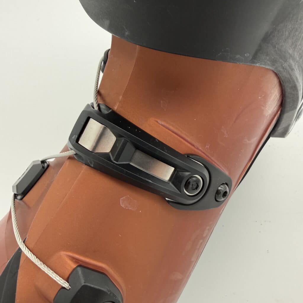 The BOA cable routes through reinforced housing to snug the boot lower over the forefoot.