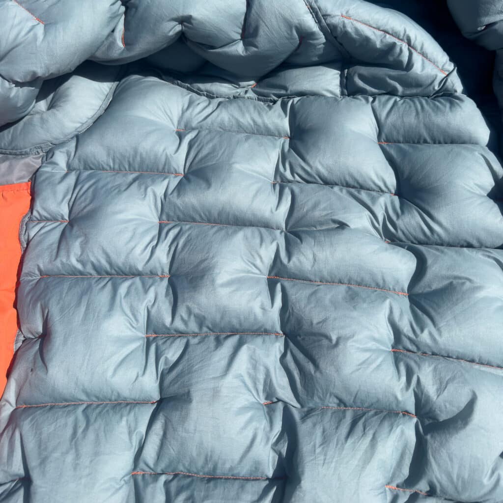 The Durable Down Parka is quilted to help organize the down and keep it from migrating.