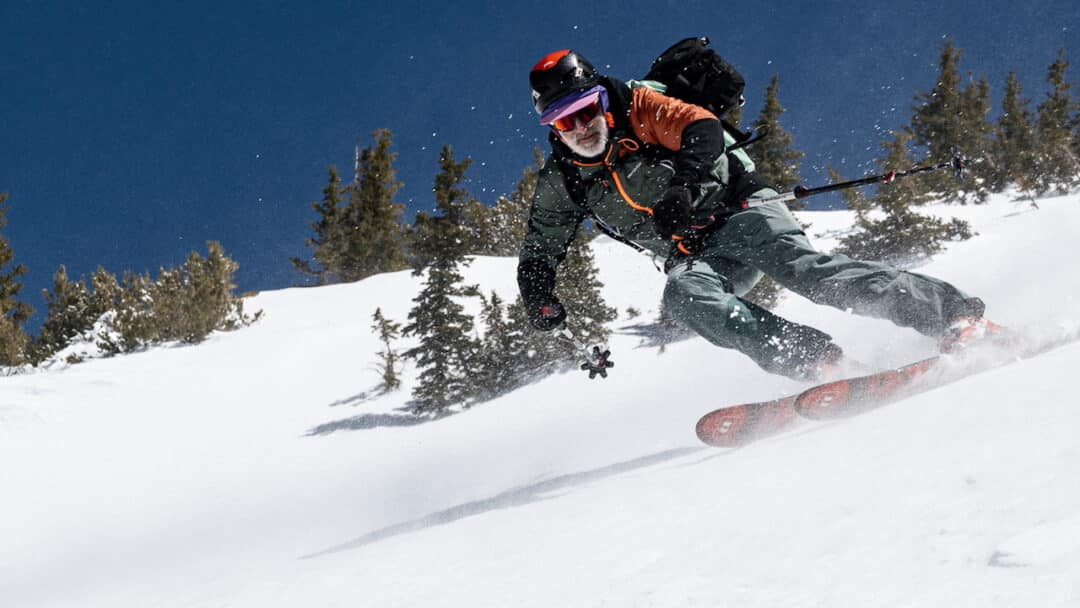 Sure, the ski can edge on firmer snow if you must. Photo: Jen Santero