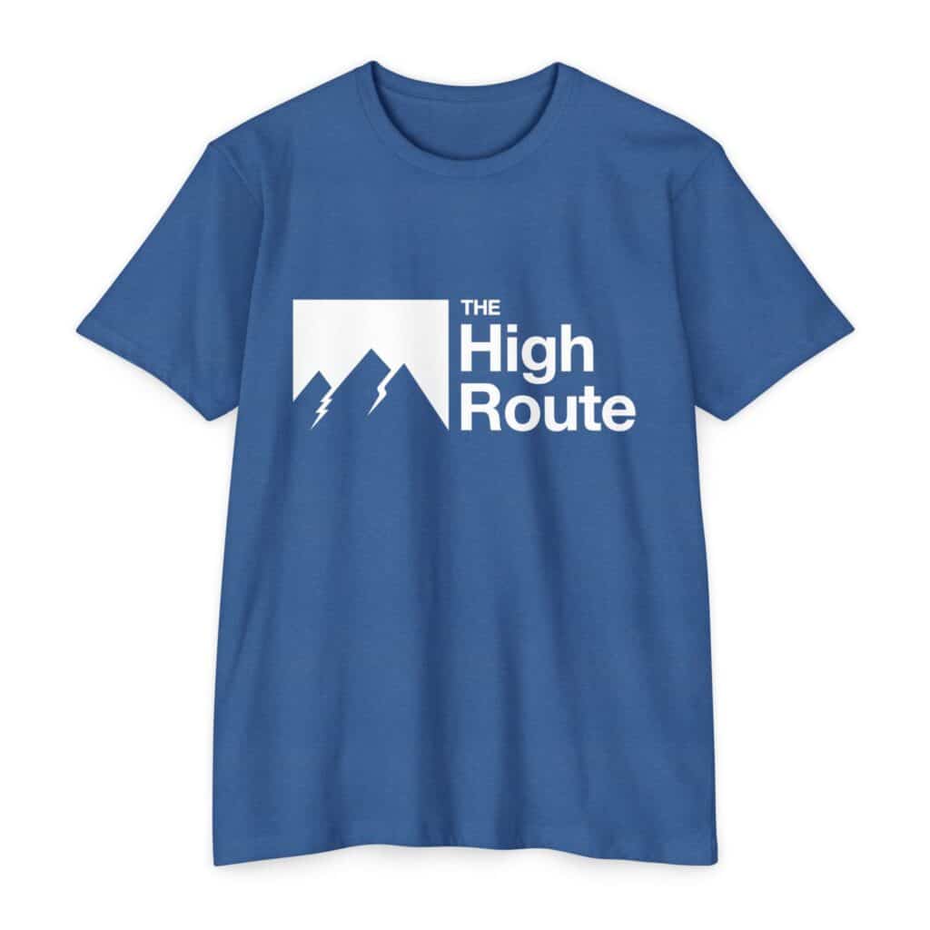 Blue Heather or Brown Heather Espresso Unisex THR T-shirt.