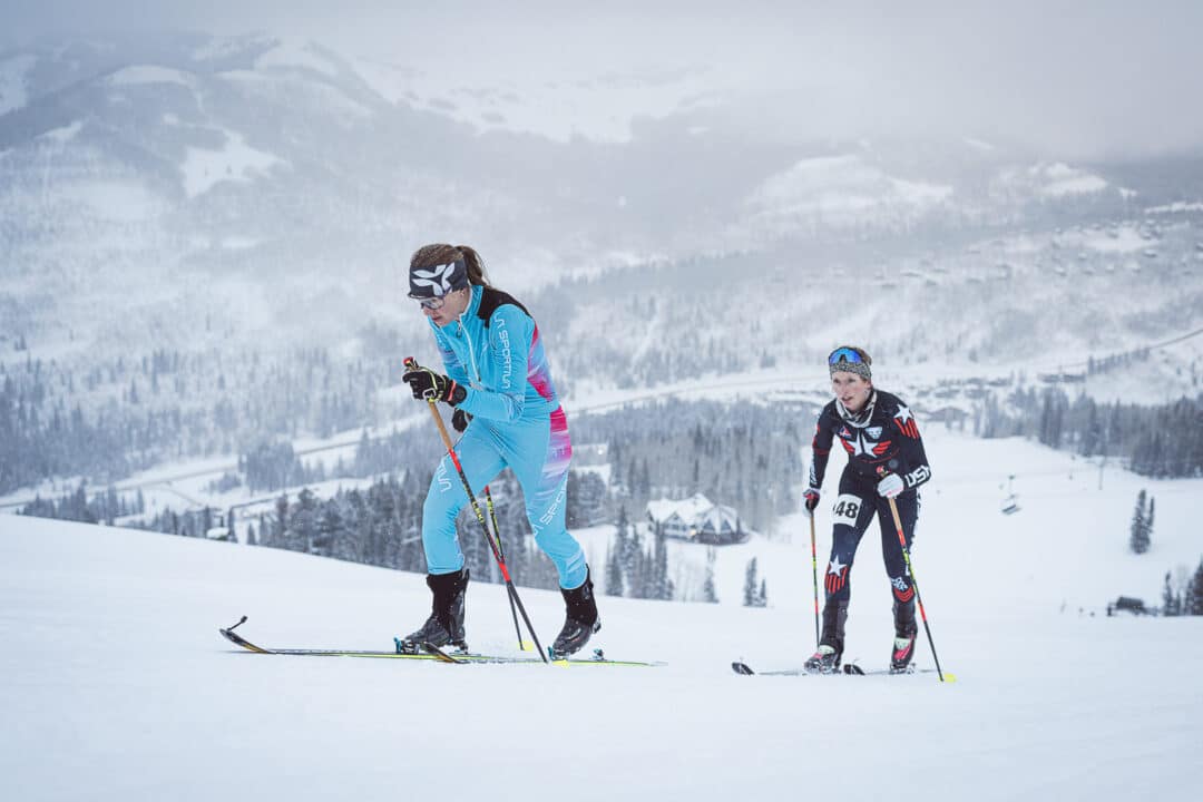 Burke sets the pace. Photo: Sarah Burke Collection