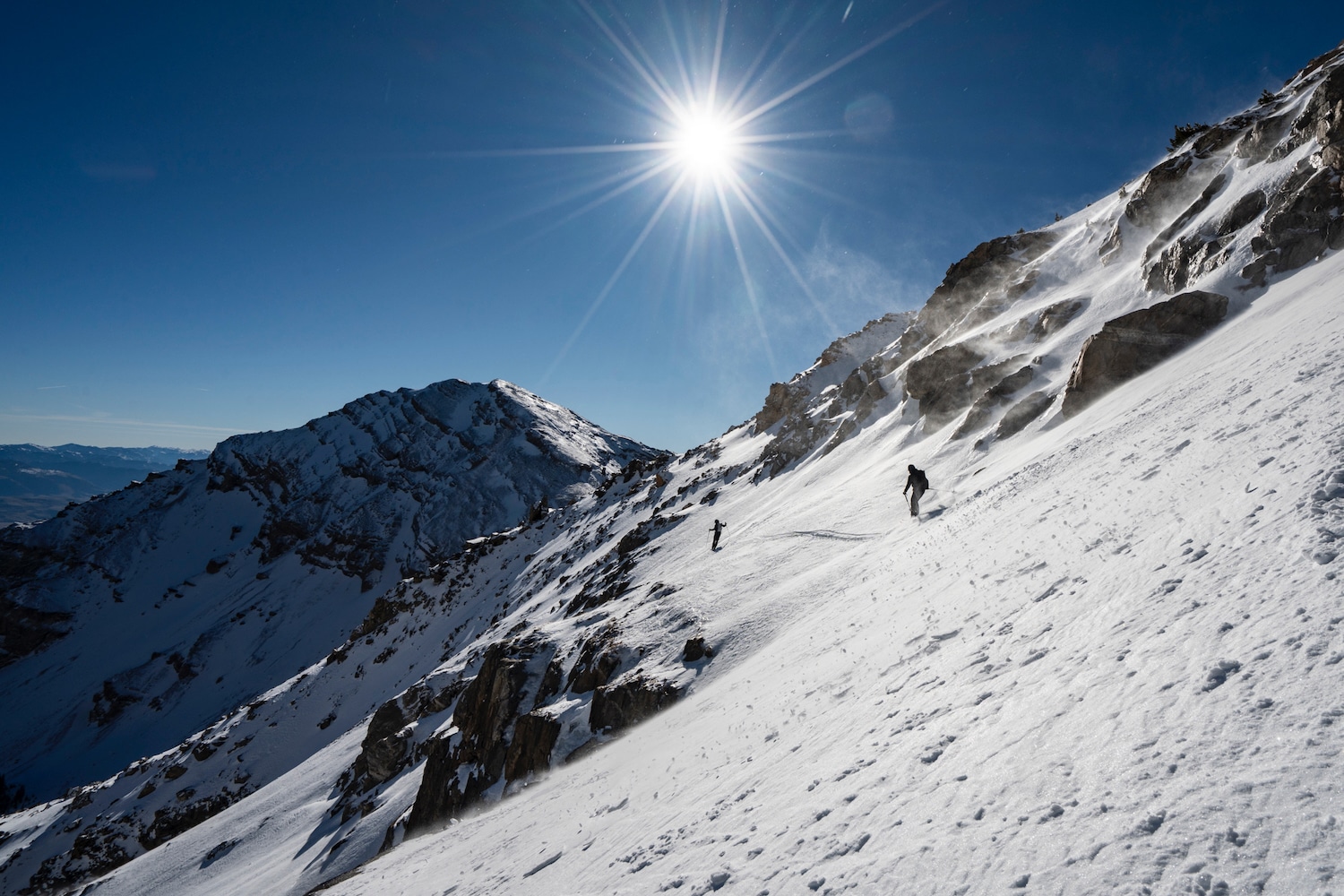 The sunburst and slopes to slide on. Photo: Adam Wirth